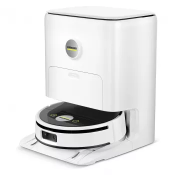 Kärcher RVF 7 Comfort Robotic Vacuum Cleaner, Bagless, White, 150 min Runtime