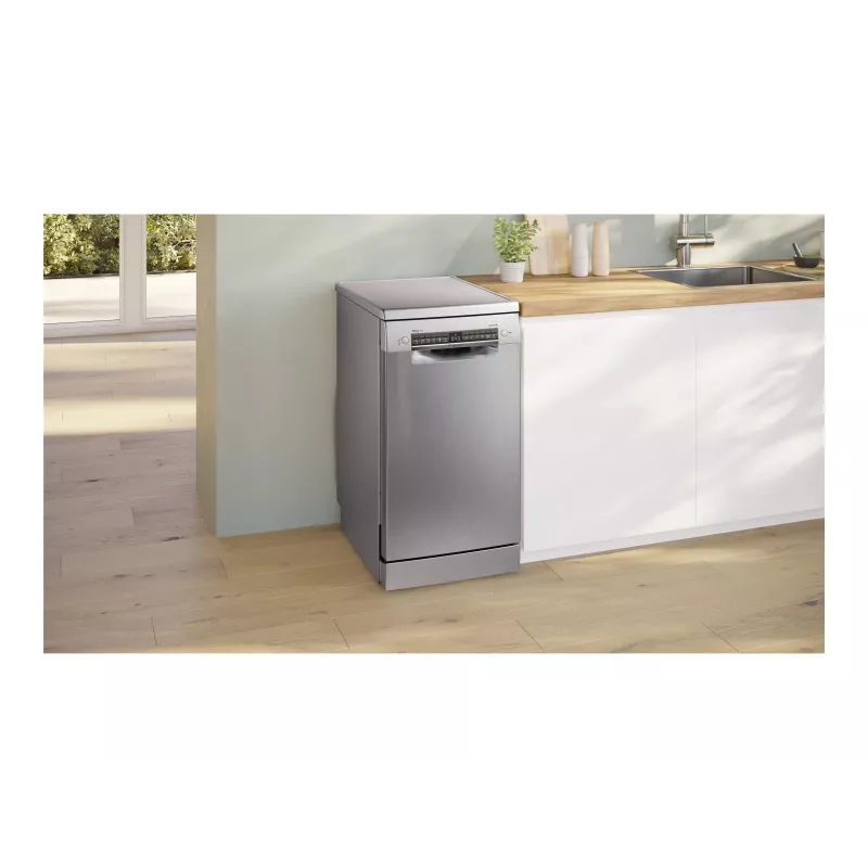 Bosch SPS4HMI13E Freestanding Dishwasher, 45 cm, Energy Class D, Inox