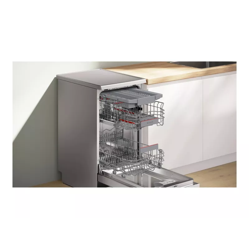 Bosch SPS4HMI13E Freestanding Dishwasher, 45 cm, Energy Class D, Inox