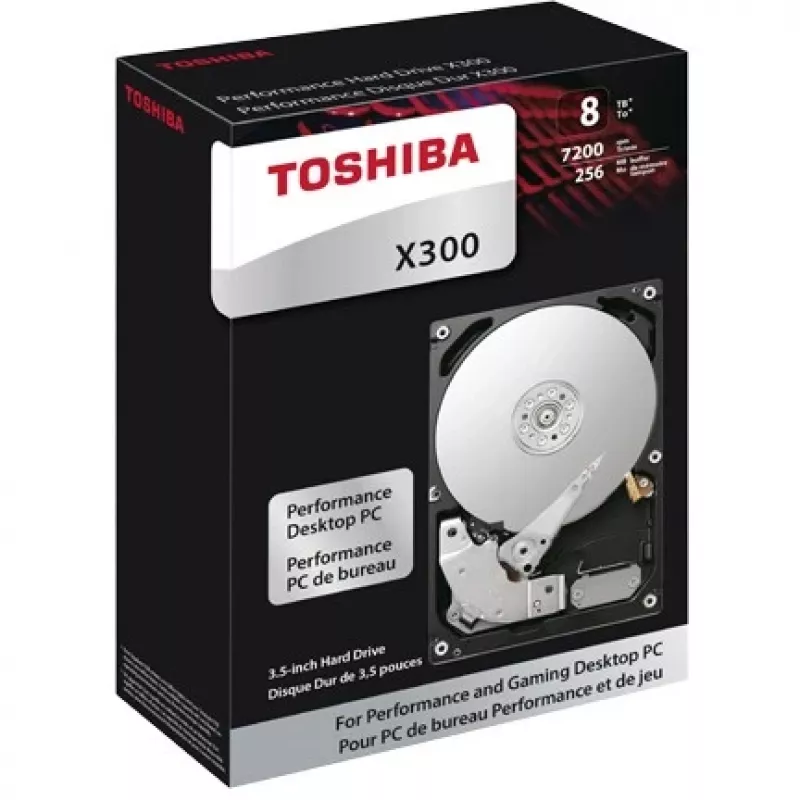 Toshiba X300 Performance 12 TB Internal Hard Drive 3.5-inch SATA 6Gb/s 7200 RPM 256 MB Cache