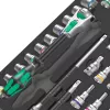 Wera 9722 C Zyklop 1/2 inch Ratchet and Socket Set, 31-Piece, Foam Insert for Workshop Trolley, Black/Grey