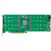 HighPoint Rocket 1508 8x M.2 Port to PCIe 4.0 x16 NVMe HBA C Interface Card