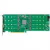 HighPoint Rocket 1508 8x M.2 Port to PCIe 4.0 x16 NVMe HBA C Interface Card
