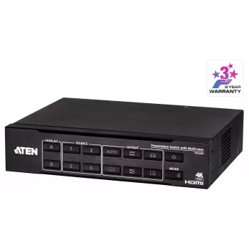 ATEN VP2420 4x2 True 4K Presentation Matrix Switch with Multi View