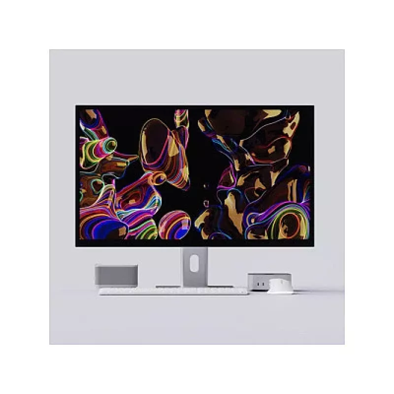 ALOGIC ASPEKT 32 Inch 4K UHD Matte Docking Monitor Silver