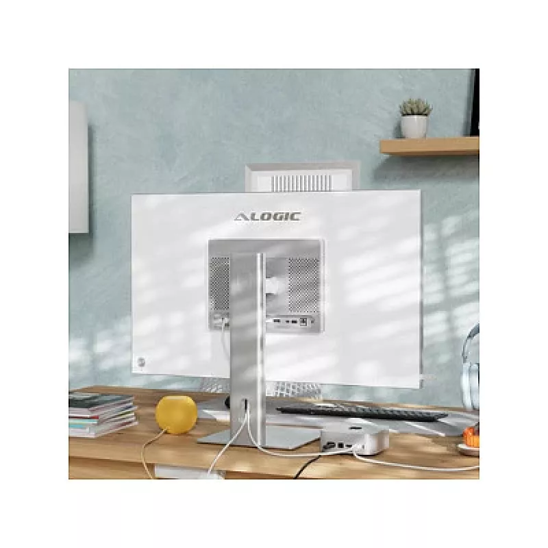 ALOGIC ASPEKT 32 Inch 4K UHD Matte Docking Monitor Silver