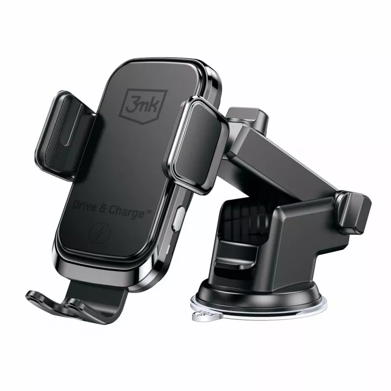 3mk Drive & Charge Car Phone Holder with Wireless Charger