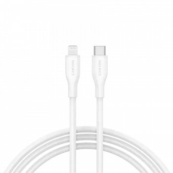 Canyon CLNM60SC10 USB-C to Lightning Cable 1m 60W MFi Silicone White