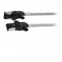 Synergy21 Patch Cable RJ45, CAT6A 500 MHz, 0.25 m, Grey, S/FTP, Slimline Round d=4.5 mm, TPE/LSZH (Superflex), AWG28, with CAT7 Raw Connectors, Rotatable Connector