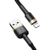 Baseus Cafule Lightning to USB-A Cable 1m Black/Gold