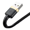 Baseus Cafule Lightning to USB-A Cable 1m Black/Gold