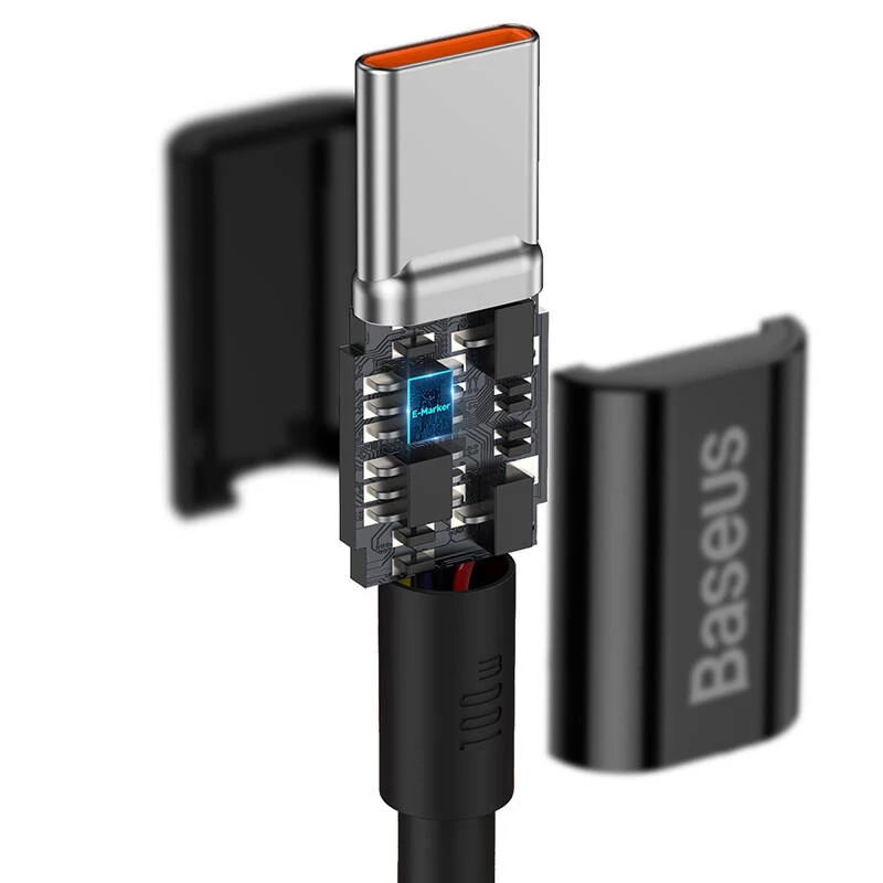 Baseus Superior USB-C to USB-C Cable 1m Black 100W Fast Charging & Data Sync