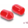 Delock Dust Cap for SMA Female Connector 10 Pieces Silicone Red (60912)
