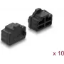 Delock RJ45 Dust Cover 10 Pieces Silicone Black (87547)
