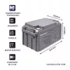 Qoltec 53037 AGM Battery 12V 65Ah max 780A