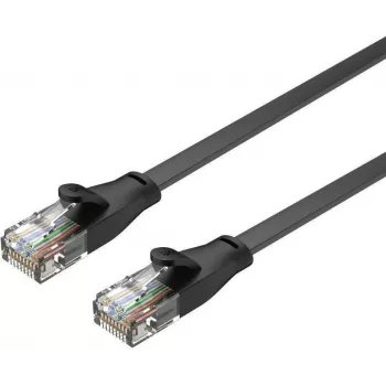 UNITEK Cat.6 UTP Flat Patch Cable 15m Black C1814GBK