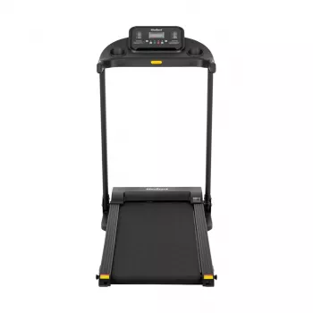 REBEL ACTIVE RBA-1001 Folding Electric Treadmill with LCD Display, 12 Programs, 12 km/h, Silver/Black