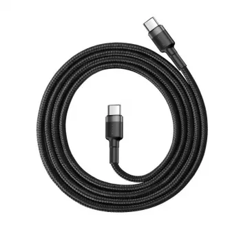 Baseus Cafule USB-C to USB-C Cable PD 2.0 QC 3.0 60W 1m (Black/Grey)