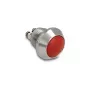 Delock Push Button for Panel Mount 12 mm 2 x Screw Terminal Red