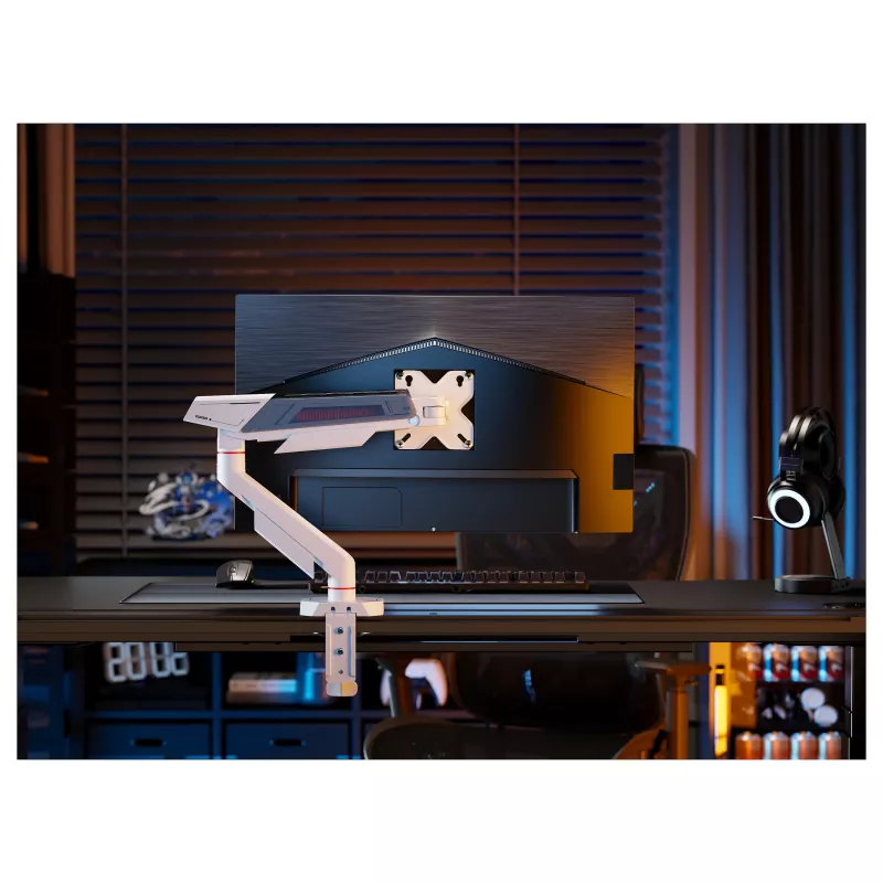 Equip Desk Mount for 17-40 inch Screens, 360° Rotation, 12 kg, Black/White