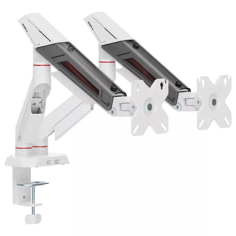 Equip Dual Monitor Desk Mount 17-35 inch 180° Gaming 12kg Black/White