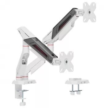 Equip Dual Monitor Desk Mount 17-35 inch 180° Gaming 12kg Black/White