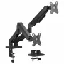Equip Dual Monitor Desk Mount for 17-32 inch Screens, 360° Rotation, Gas Spring, 9 kg Capacity, Black