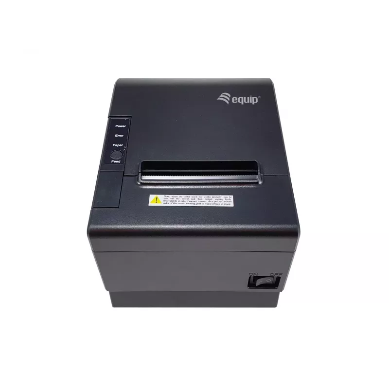 Equip 58/80mm Thermal POS Receipt Printer with Auto Cutter, USB/Bluetooth/WiFi/Cash Drawer Connection, Black