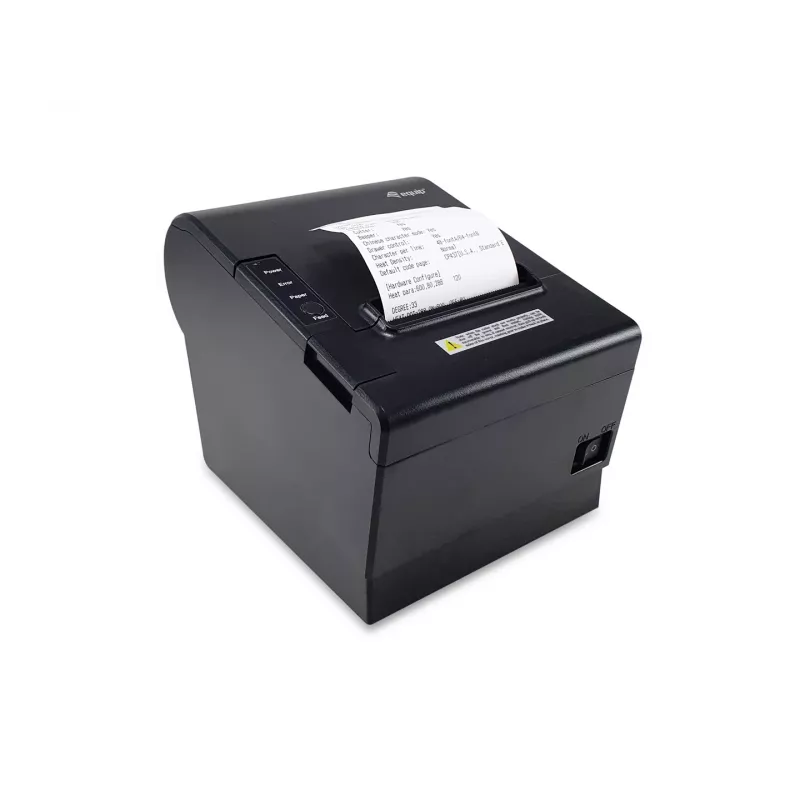 Equip 58/80mm Thermal POS Receipt Printer with Auto Cutter, USB/Bluetooth/WiFi/Cash Drawer Connection, Black