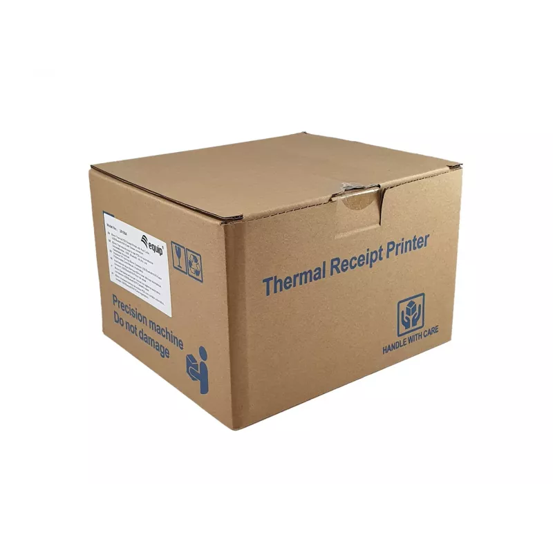 Equip 58/80mm Thermal POS Receipt Printer with Auto Cutter, USB/Bluetooth/WiFi/Cash Drawer Connection, Black