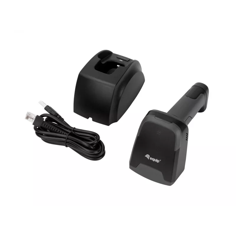 Equip 2D Barcode Scanner Laser Wireless/2.4GHz+BT+USB Grey
