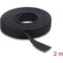 Delock Hook and Loop Tape on Roll Black L 2 m x W 13 mm (19030)