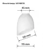 Activejet Lamp Shade Nikita White Textile Fabric Cylindrical E27 300mm