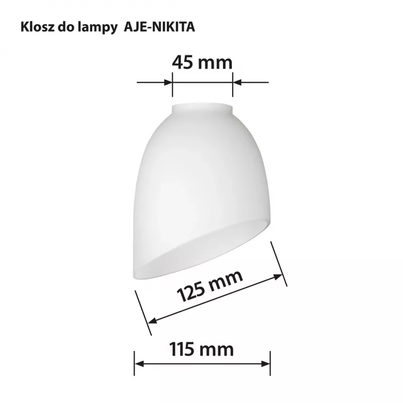 Activejet Lamp Shade Nikita White Textile Fabric Cylindrical E27 300mm