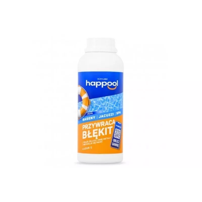 Acrylmed LAZUR C Liquid for Removing Cloudy Deposits from Swimming Pool Water, 0.5 L