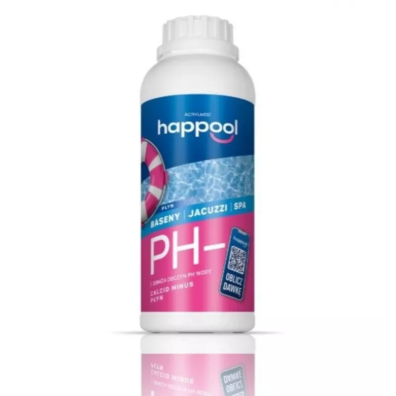 Acrylmed CALCID MINUS Liquid for Lowering pH of Pool Water, 1 Litre