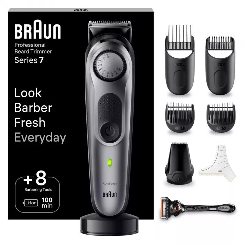 Braun BT7420 Beard Trimmer - All-In-One Trimmer - Black/Grey