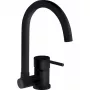 DEANTE Aster Kitchen Mixer Tap with Folding Spout, Black Matte