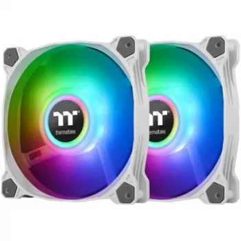 Thermaltake Pure Duo 14 ARGB Sync Radiator Fan - Case Fan - 140 mm - White (Pack of 2)