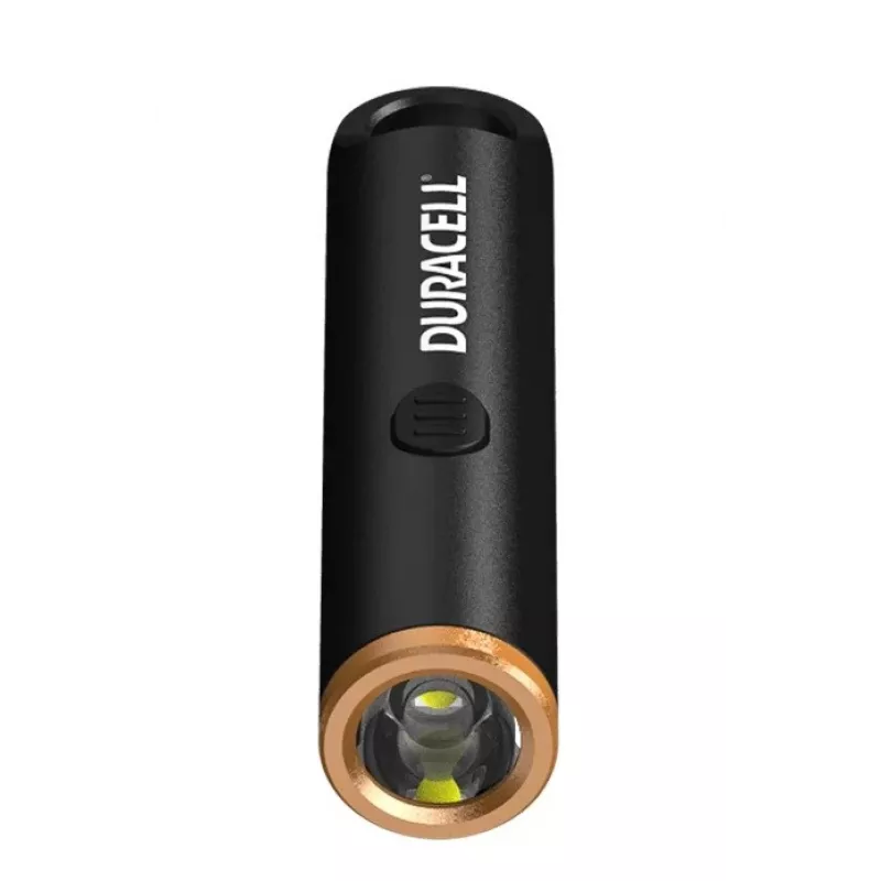 Duracell DK100R Keychain Flashlight 100 Lumens Rechargeable Black