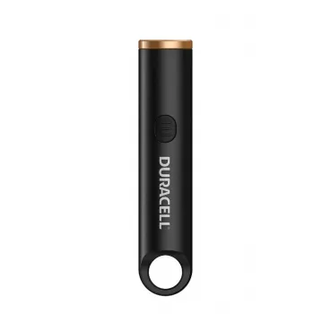 Duracell DK100R Keychain Flashlight 100 Lumens Rechargeable Black