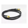 Good Connections SAT Antenna Cable SmartFLEX, IEC/Coax Male Angled to Female, Gold-Plated, Quad-Shielded, 120 dB, Black, 2 m