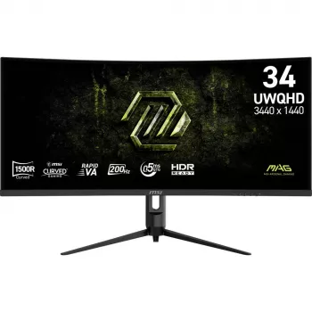 MSI MAG 342CQRFDE E20 34 inch UWQHD 200Hz Curved Gaming Monitor