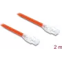 Delock RJ45 Network Cable Cat.8.1 S/FTP 2 m up to 40 Gbps Orange (81181)