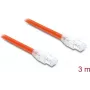 Delock RJ45 Network Cable Cat.8.1 S/FTP 3 m up to 40 Gbps Orange (81182)