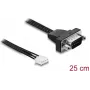 Delock Serial Connection Cable RS-232 D-Sub 9 Pin Male to JST XH 4 Pin Female 25 cm (91277)
