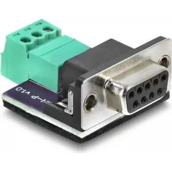 Delock D-Sub 9 Pin Female to 3 Pin Terminal Block Adapter for CAN / LIN Bus (91293)