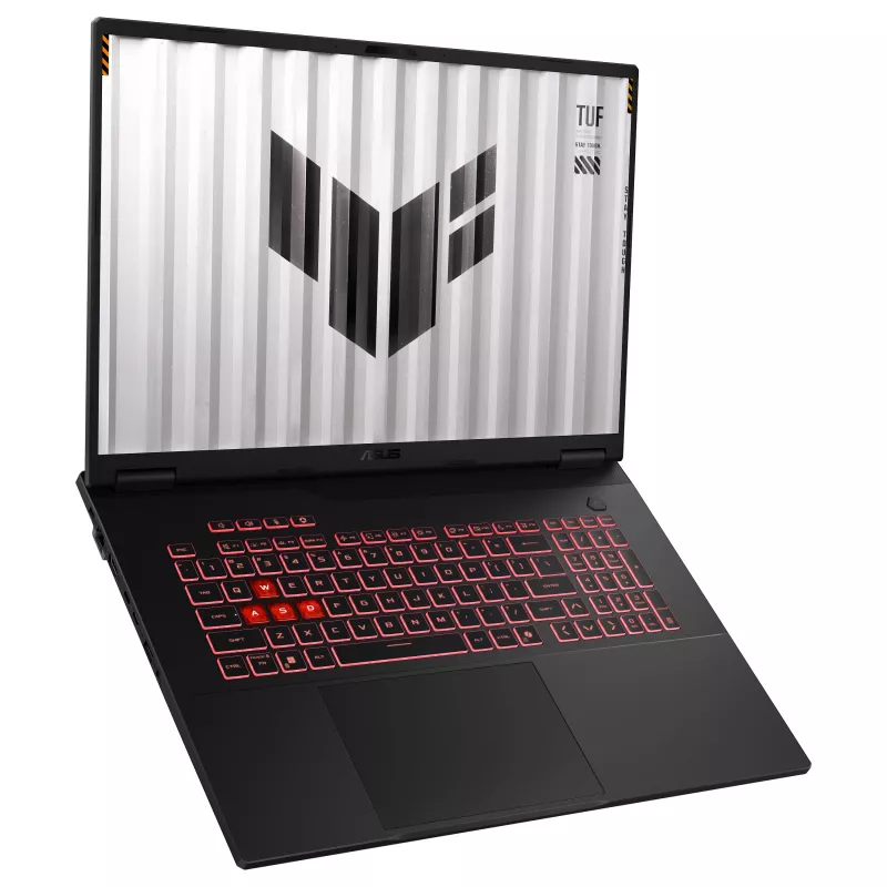 ASUS TUF Gaming A18 FA808UP-S8102W Gaming Laptop, 18 inch QHD+ 165Hz, AMD Ryzen 7, 16GB DDR5, 1TB SSD, NVIDIA GeForce RTX 5070, Windows 11 Home, German Keyboard Layout, Mecha Gray