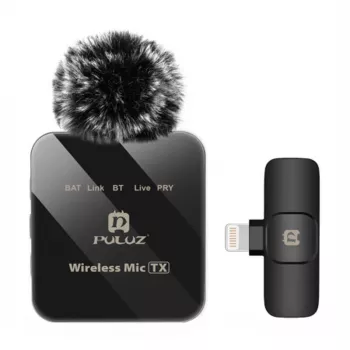 PULUZ PU647B Wireless Lavalier Microphone for Lightning