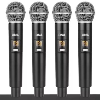 DNA QMIC4 Wireless Microphone with 4 Handheld Transmitters